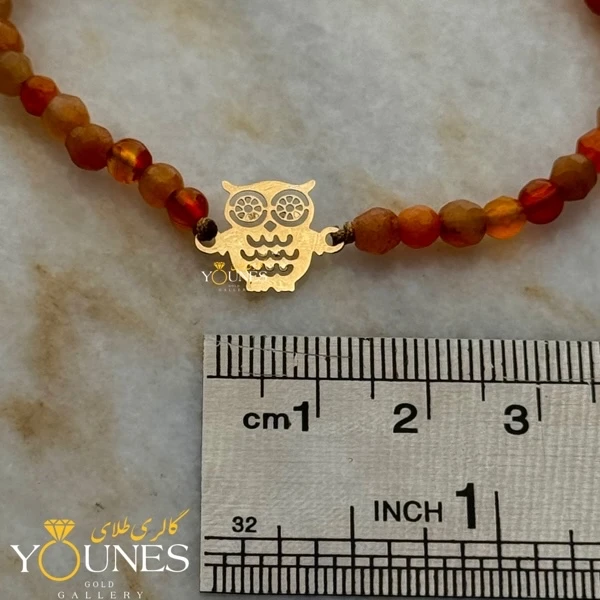 دستبند جغد طلا لیزری